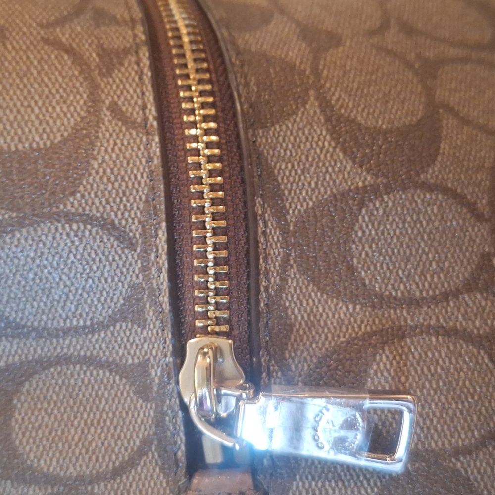Coach Tan Signature Hobo Bag Nwot - Picture 5 of 16